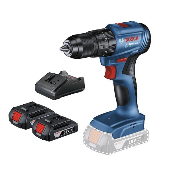 taladro con cargador y 2 baterias bosch 06019k31h0