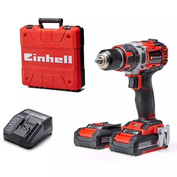 taladro inalambrico con percusion+2 baterias y cargador einhell 4513940