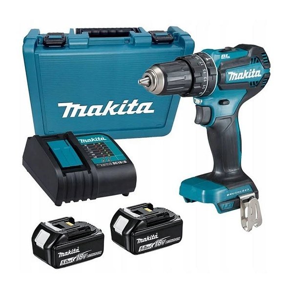 taladro a bateria +2 baterias y 1 cargador makita dhp484rfe