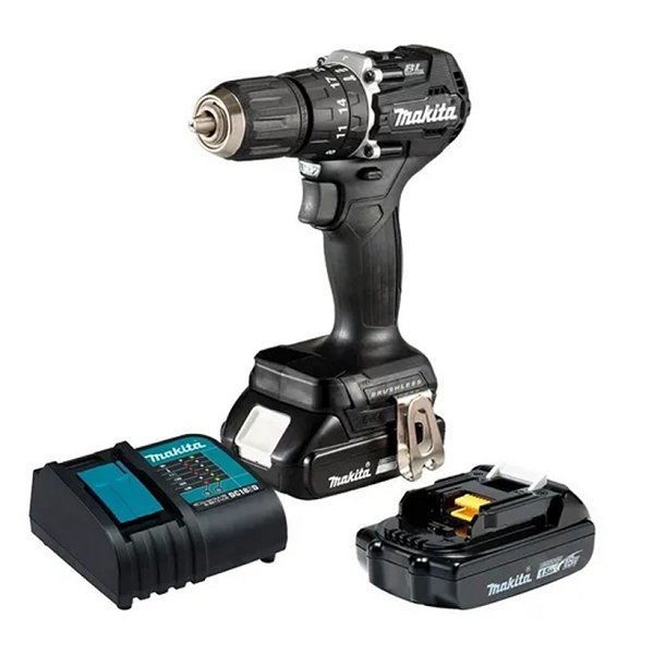 taladro a bateria + 2 baterias y 1 cargador makita dhp487yx2b