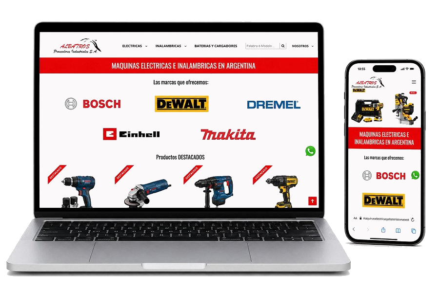 Sitio web ALBATROS Ferreteria Industrial Filippis